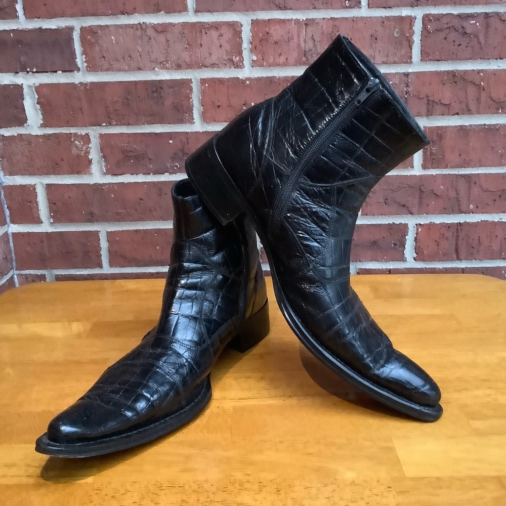 Twenty Men’s Black Ankle Boots Size 45 or US 12